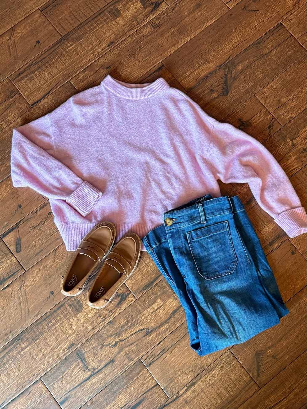 Pilcro Anthropologie Wool Blend Oversized Lilac Boxy Sweater XS Elevated Basic